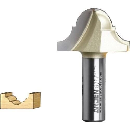 Embouts routeur Woodworking Tools Double Roman Ogee Groove Table Bit Arden Router Bits - 1/4*1/2 - 1/2" Shank - Arden A0812434