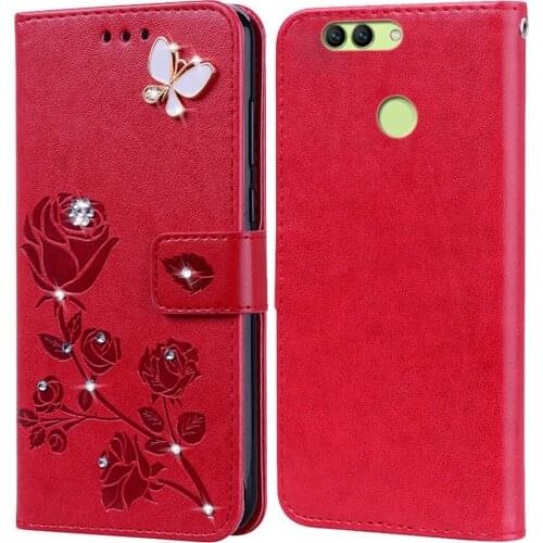 Flip Phone Case Cover for Huawei Nova 2 Plus BAC-AL00 Nova 2 Lite 2i BAC-AL00 PIC-LX9 Bling 3D Diamond Premium Leather Case