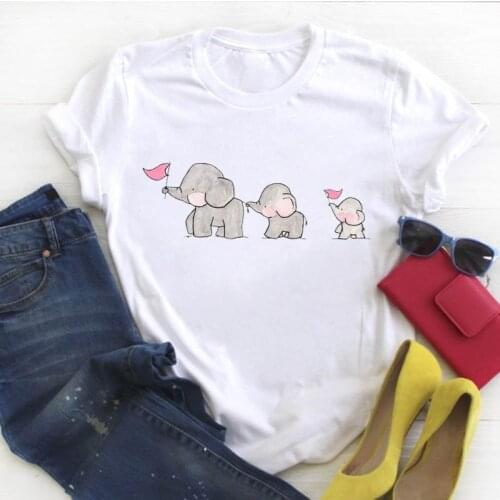Women Lady Love Funny Mom Kids Cute Printed Animal Summer Ladies T Tee Tshirt Womens Female Top Shirt Clothes Graphic T-shirt