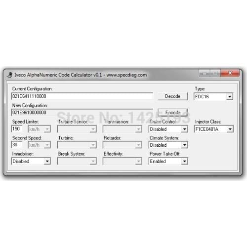 11111 ALPHANUMERIC CODE CALCULATOR v0.1