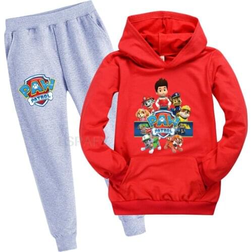 Childrens Clothing Set PAW PATROL Spring Autumn Boys Girls Long Sleeve T Shirt + Pants 2Pcs Baby Kids Hoodies Sportswear