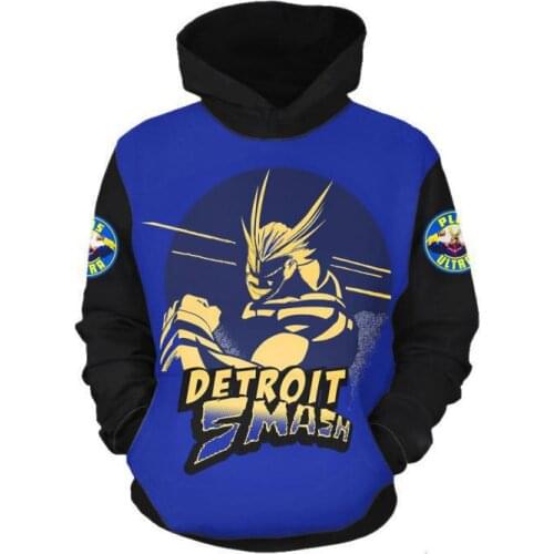 COSSUN Anime Streetwear Boku No My Hero Academia Cosplay Costume pullover Hoodies detroit smash Sweatshirts Spring/Autumn