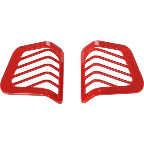 Pair Red Air Outlet Vent Cover Trim Dashboard Side for 2018 Jeep Wrangler JL