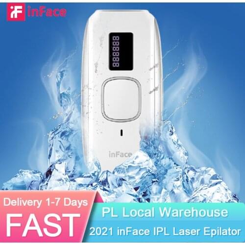 InFace 550000 Flash IPL Laser Epilator Double Freezing Painless Hair Removal Device Face Body Depilatory Depilador for Women Men