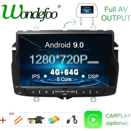 DSP IPS Android 9.0 4G 64G CAR GPS RADIO For Lada Vesta 2015-2018 STEREO NAVIGATION multimedia tape recorder pc NO dvd player