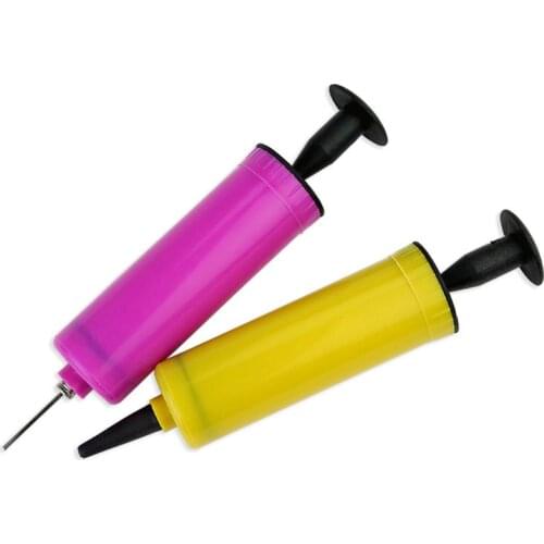 Mini Balls Pump balloon accessories inflator hand push Air Pump Two kinds of needles Party Supplies portable foil ballon pump