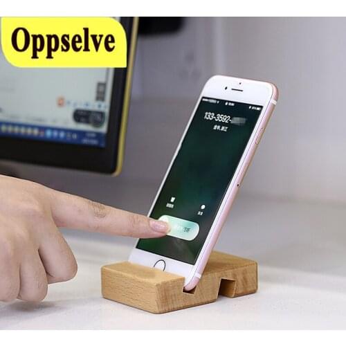Oppselve Wooden Desk Phone Holder For iPhone 7 11 X Huawei P20 P30 Lite Xiaomi Redmi Note 5 Mi 8 Smartphone Mobile Phone Holder