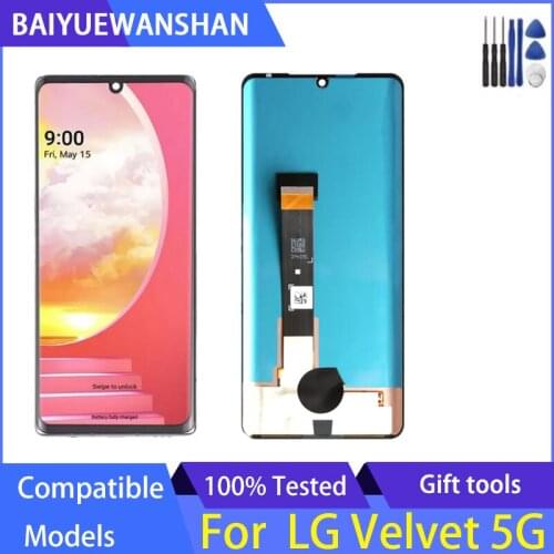 Original For LG Velvet 5G G9 G900 LM-G900N LCD Display Touch Screen Digitizer Assembly Replacement Part