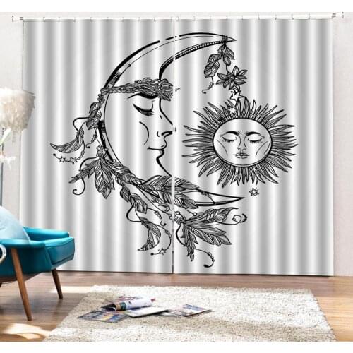 Simple curtains Customized size Luxury Blackout 3D Window Curtains For Living Room Drapes Cortinas