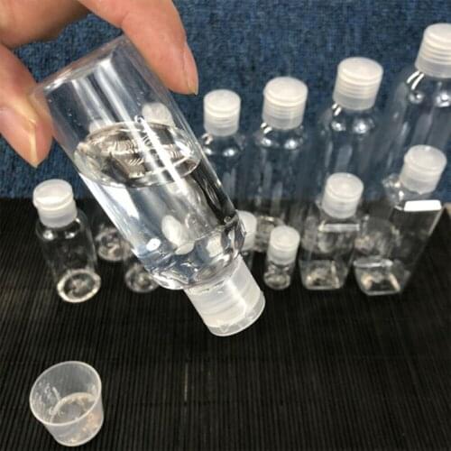 Transparent Empty Bottles 50ml/100ml Plastic Mini Refillable Container Empty Cosmetic Containers 1pc or 5pcs/set
