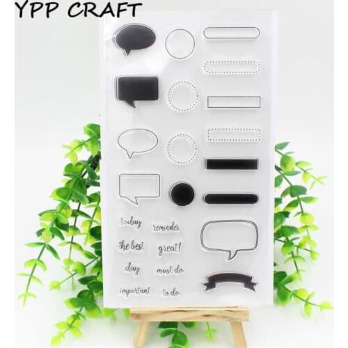 YPP CRAFT Projects Clear Silicone Rubber Stamp for DIY scrapbooking/photo album Decorative craft 991