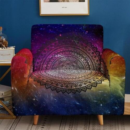 Dust Proof Elastic Sectional Sofa Cover 3D Digital Printing Universal Soft Couch Covers for Living Room 1//2/3/4 Seat Slipcovers