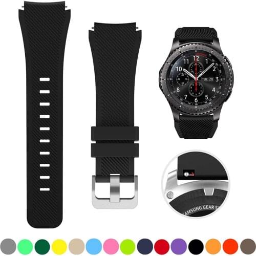 Silicone Band For Huawei Watch GT Strap 22mm Replacement Watchband For Samsung Galaxy Watch 46mm Accessories Watchbands Bracelet