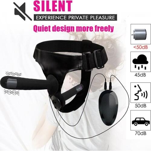 Sisters Duo And Double-Headed Womens Erotic Vibrating Wearable Pants Lesbian Adult Sex Products