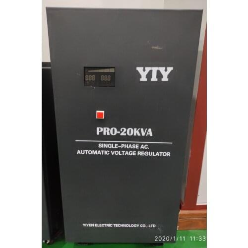 SVC-20KVA AC 220V single phase automatic voltage regulator stabilizer servo type vertical support customized 120V in stock