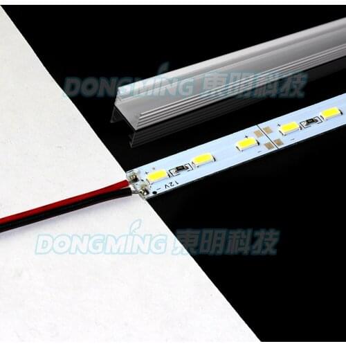 20pcs/lot 0.5m Led Bar Light 5630 12V SMD 36leds Tira LED strip bar With U Aluminium Profile kitchen led under cabinet light