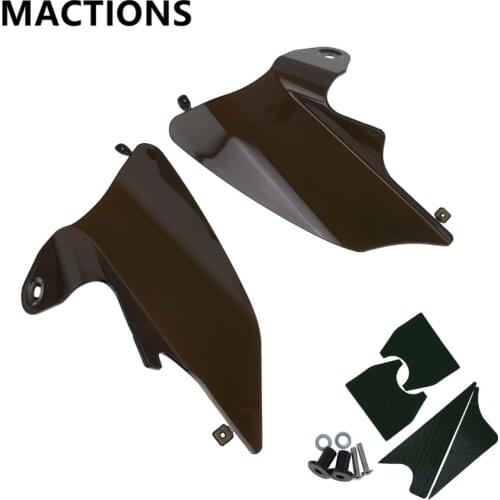 Smoke Motorcycle Reflective Saddle Shield Air Heat Deflector For Harley Touring 1997-2007 Road Glide Road King Street Glide