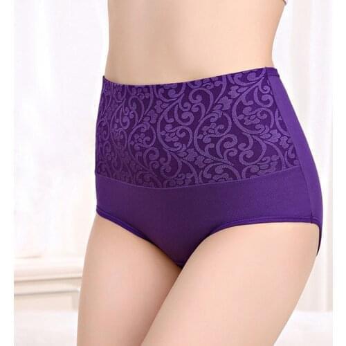 2Pcs/lot New 5XL Underwear Women High Rise Plus Size Panties Cotton Briefs Cueca Calcinhas Sexy Lingerie Shorts Underpants Girls