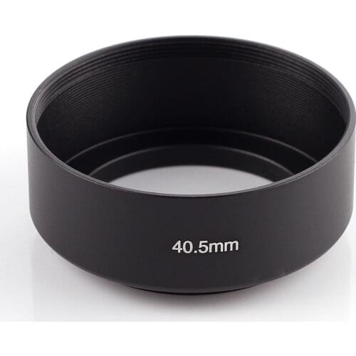 Universal Metal 40.5mm Lens Hood Sun Shade Screw in Camera 40.5 mm Filter Black