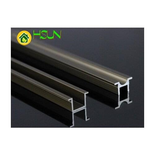 Thicken wardrobe sliding door sliding furniture rail furniture slot left and right metal sliding door sliding rail accessories