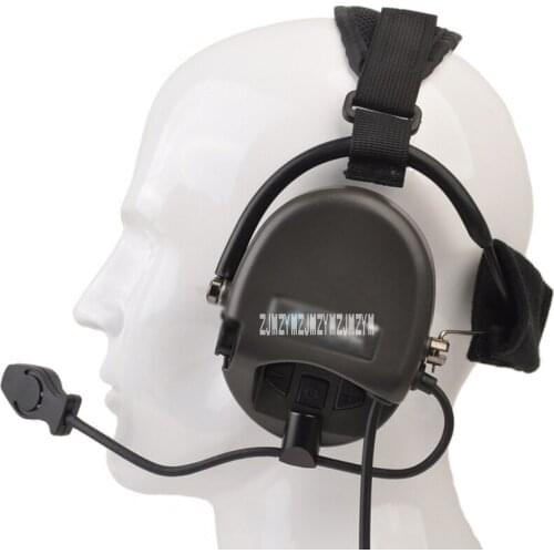 Z039 Military Headphone Tactical Communication Noise Reduction Headset For Paintball Airsoft Outdoor CS Wargame Hunting Shooting