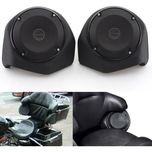 Motorcycle Pair Tour Pack Rear Speaker For Harley Touring Road King Street Electra Glide Ultra Limited FLHR Special CVO 14-20