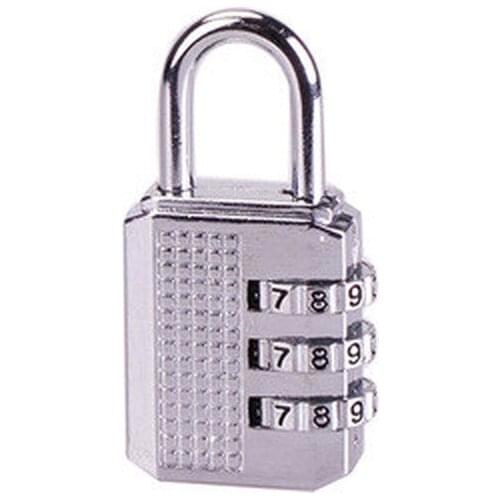 55x22mm padlock 3Dial Digit Combination Lock Protection Security Padlock Outdoor Bike Gym Safely Code Lock Black Pink 1pc