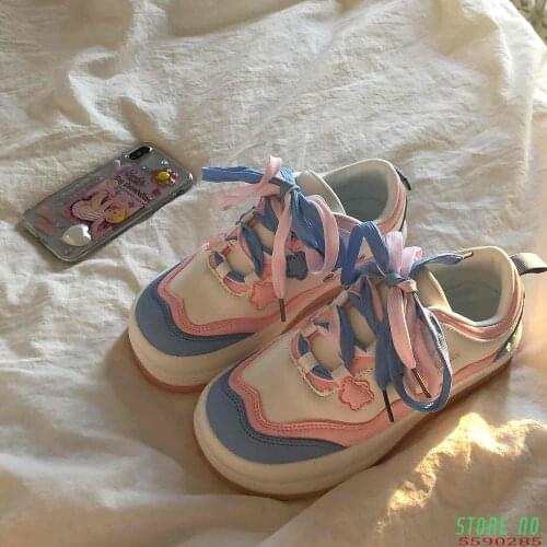 Girls Lolita Shoes Womens Sneakers Platform Round Head Women Casual Kawaii Shoes Japanese Style Sweet Vintage Designer Shoes