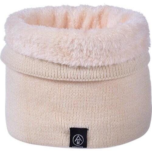 2021 Winter Women Knitted Scarf Solid Color Snood Scarves Ladies Warm Thickened Neck Scarfs Ring Fashion