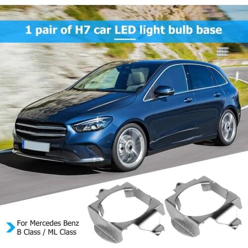 1 Pair H7 LED Headlight Bulb Base Adapters Holders Retainers for For Mercedes Benz Ford Explorer Old Octavia Opel Chery Riich