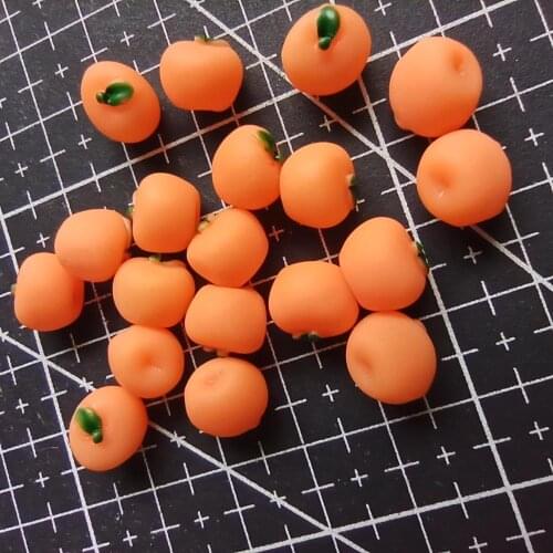 1pcs/lot resin Simulated Loquat 10mm simulation of food Cabochon Scrapbook DIY phone decoration B304-3