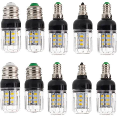 10Pcs/Lot LED Lamp E27 E14 Corn Light Bulb SMD5730 E26 E12 DC 12V 24V 27LEDs Chandelier Candle LED Light For Home Decoration