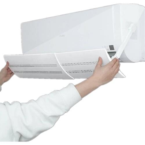 2pcs Adjustable Air Conditioner Cover Straight Anti-wind Shield Windshield Conditioning Baffle Shield Wind Guide Fan Access