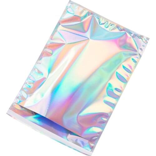 50pcs/Lots Colorful Laser Mailing Bags Self Sealing Plastic Envelopes For Letters Clothes Poly Mailers Courier Packaging Bags