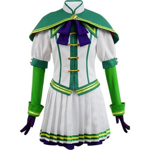 Anime Game Umamusume Pretty Derby Silence Suzuka Cosplay Dress Costume Full Set Halloween Party Outifit