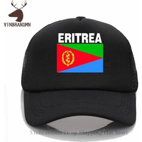 Latest popularity Eritrea Eritrean ERI ER Baseball caps men women hip hop summer hat tracksuit nation flag printing Fishing hats