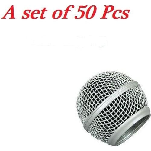Bolymic A set of 50 pcs Microphone Grille Replacement microfono For sm58 wired microfoon Grille