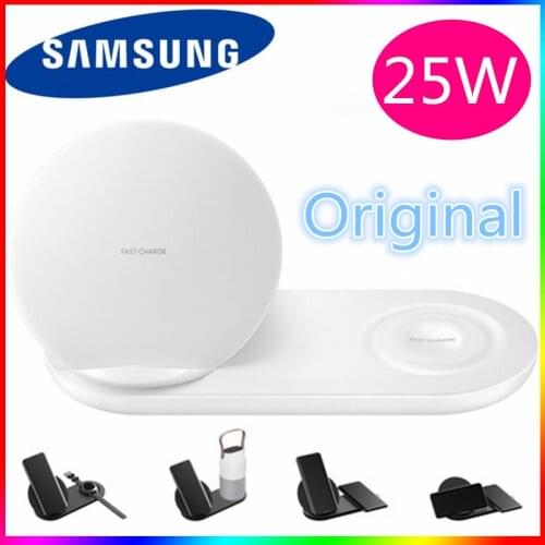 Samsung Fast Wireless Charger Original Qi Dual Charge Adapter For Galaxy S8 S9 S10 Plus Note 8 9 10 + /IPhone X XR XS 8 EP-N6100