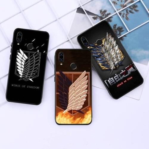 Anime Attack on titan logo Phone Case For Huawei Honor view 7a5.45inch 7c5.7inch 8x 8a 8c 9 9x 10 20 10i 20i lite pro