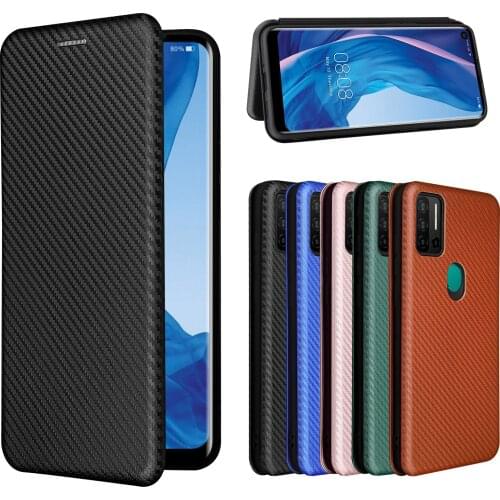 For Ulefone Note 11P Case Carbon Fiber Flip Leather Case For Ulefone Note 11P Business Magnetic Wallet Card Slot Slim Cover