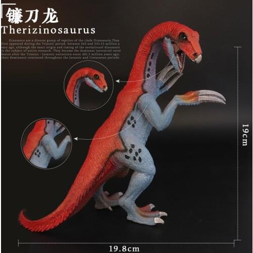 Prehistoric Jurassic Dinosaurs World Therizinosaurus Big Size Animals Model Action Figures PVC High Quality Toy For Kids Gift