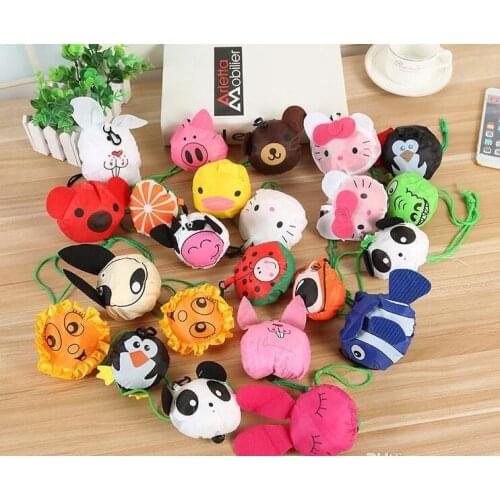 12styles New Cute Useful Animal Bee Panda Pig Dog Rabbit Foldable Eco Reusable Shopping Bags