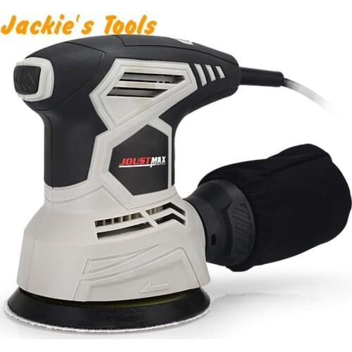 240W Electric Sander Machine with 10Pcs 125mm Sandpapers 220V Strong Dust Collection Polisher
