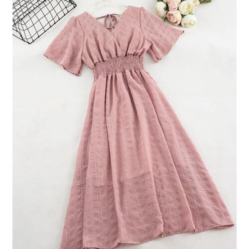 HISUMA Summer Short Sleeve Dresses