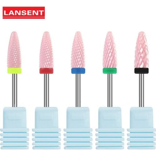 Ceramic Nail Drill Bits Milling Cutter Rotary Burr Manicure Electric Machine Tools Nail Drill Bit Nail Art Equipment Accessories