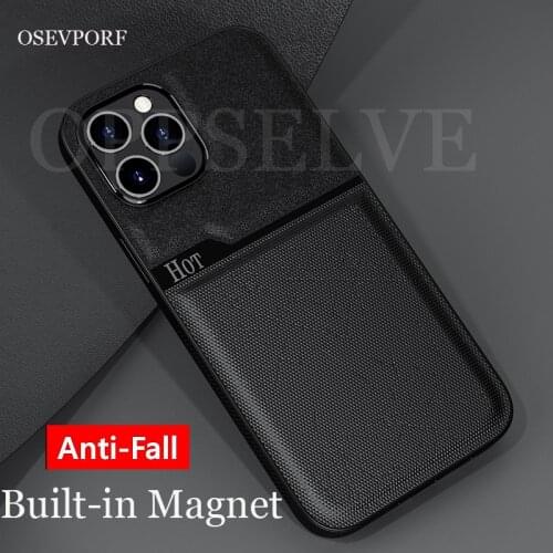 Magnet Shockproof Case Cover Soft Ultra-thin Coques Luxury Anti Shock Funda for iPhone 11 12 Pro Max X XS XR XS Max 7 SE 2 2020