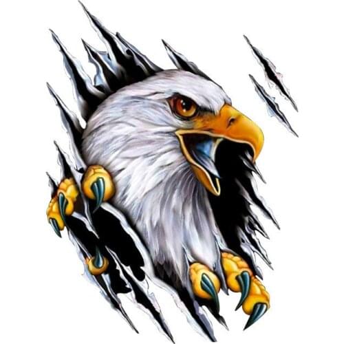 Fashion Decor Motorcycle Decals Eagle Decorative Accessories Creative Sunscreen Waterproof Car Stickers PVC,18cm*24cm