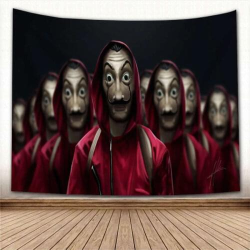La Casa De Papel Wall Hanging Tapestry Sheets Home Decorative Tapestries Beach Towel Yoga Mat Blanket Table Cloth Tapestry 0406