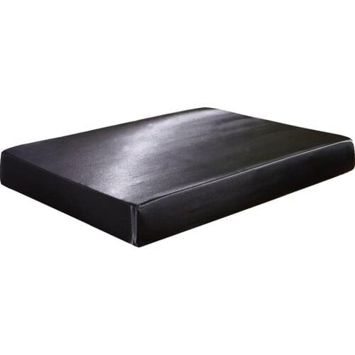 19 Silk Fitted Sheet On Elastic Solid Color Mattress Protector Bed Sheets On Elastic Band Drap Housse de Matela Queen King 5