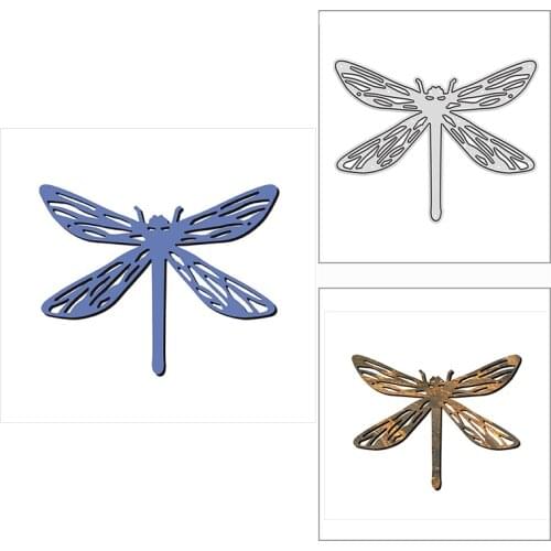 New 2021 Dainty Dragonfly Insect Metal Cutting Dies for DIY Scrapbooking and Card Making Decorative Embossing Craft No Stamps